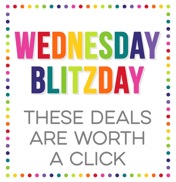 It's Wednesday Blitzday! Save 50% on 50 Products, Today Only!