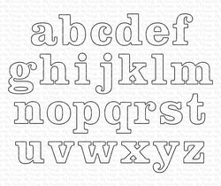 Modern Serif Alphabet Die-namics