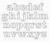 Modern Serif Alphabet Die-namics