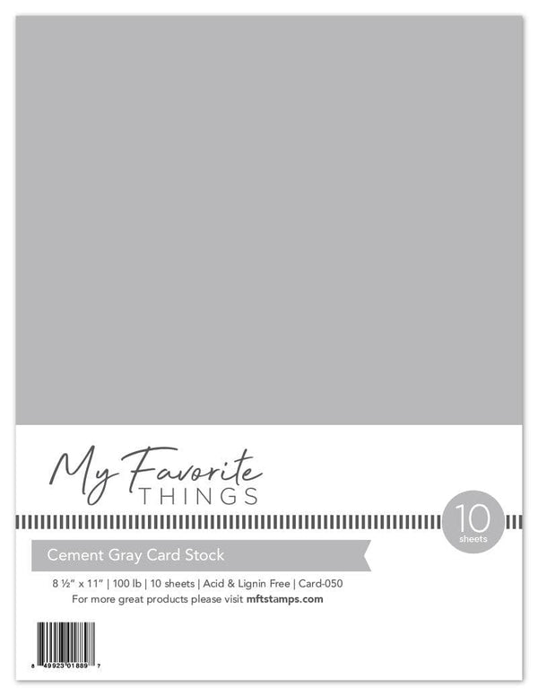 Cement Gray Card Stock