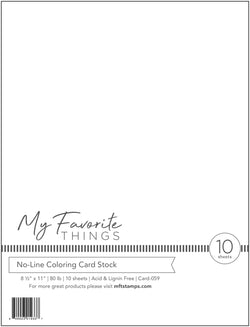 No-Line Coloring Card Stock