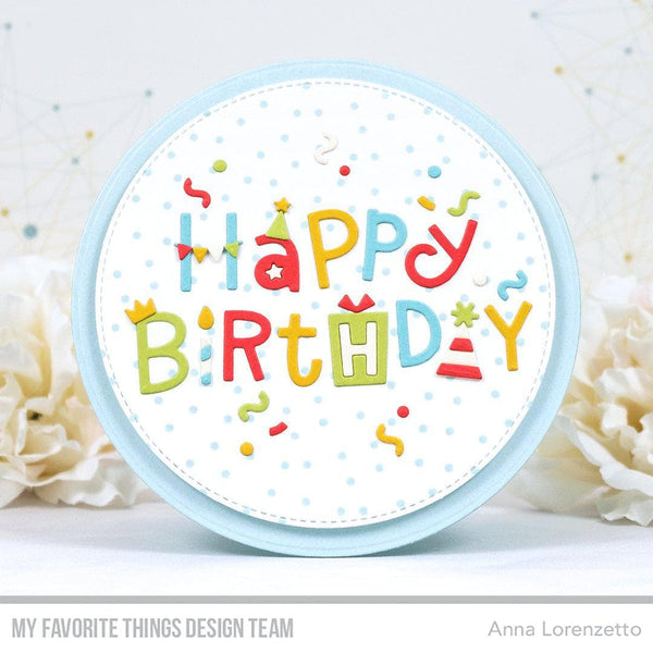 MFT - Happy Happy Happy Birthday Stamp Set - 849923034385