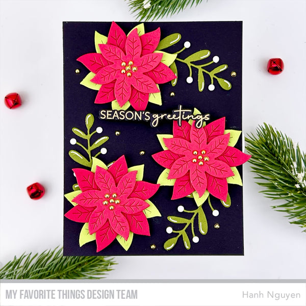 Check Christmas Cards off Your To-Do List with the GORGEOUS Christmas Poinsettias Card Kit