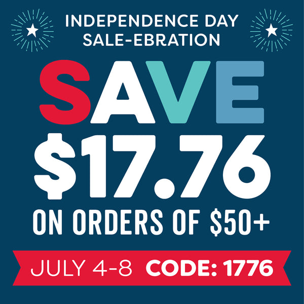 SALE-EBRATE Independence Day with Savings of $17.76 off Your Order of $50+
