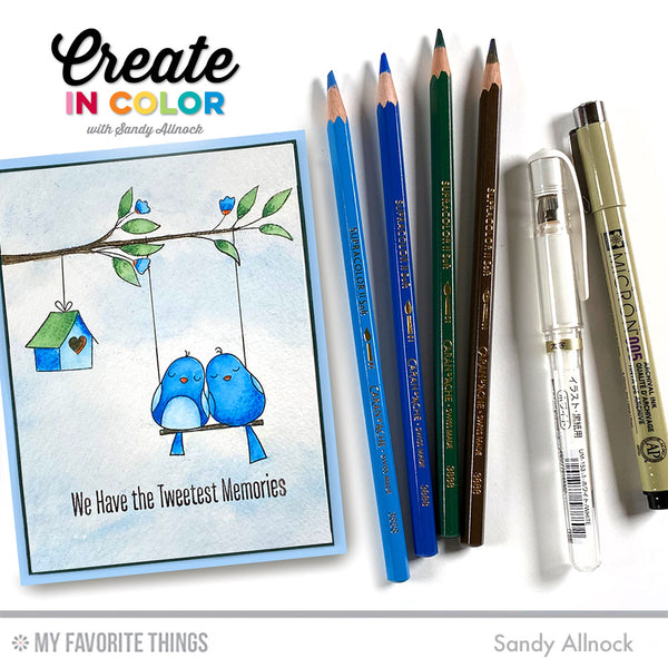 Make Tweet Memories with Sandy Allnock + Your Favorite Watercolor Pencils!