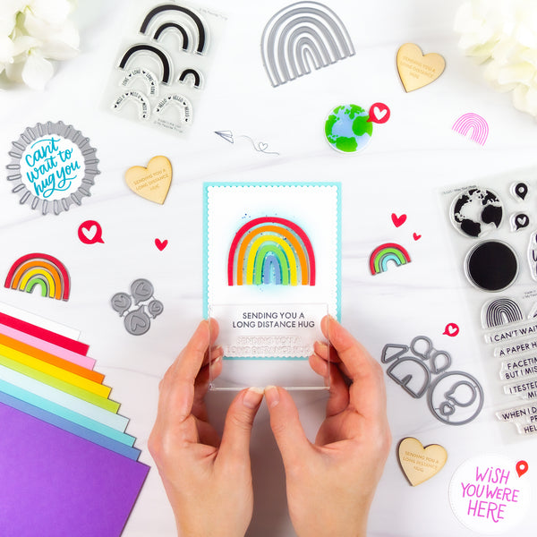Spread Love and Joy Around Like Confetti with the Miss Your Hugs Card Kit