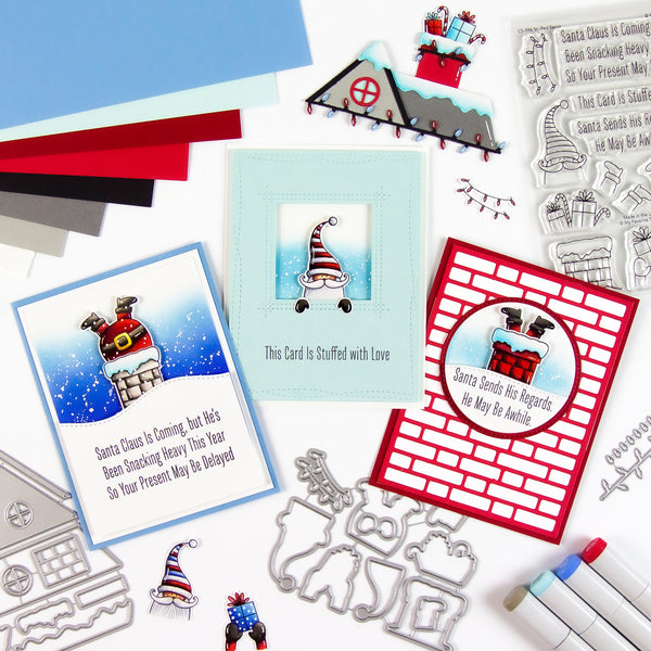 Check Out the Stuffed Santa Card Kit — Irresistible Christmas Card Crafting Is Around the Corner (or, Up on the Rooftop!)