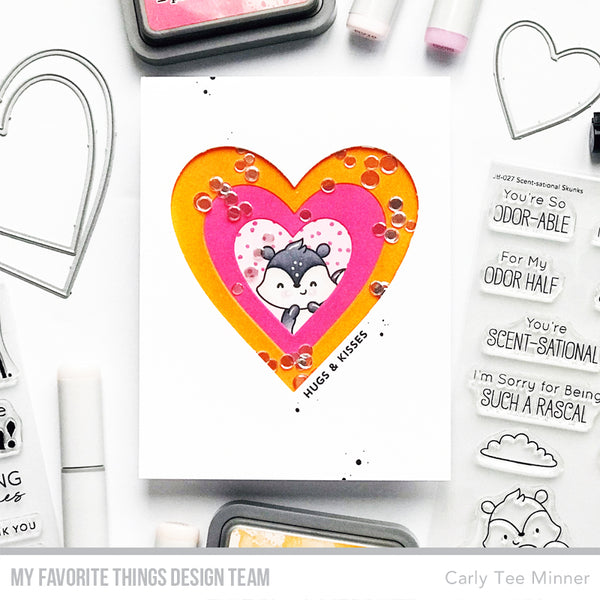 Create a STINKING Cute Valentine's Day Shaker Card with Carly - New Video!
