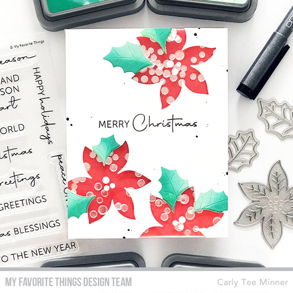 Release Spotlight Christmas Poinsettias In Review MFT Stamps