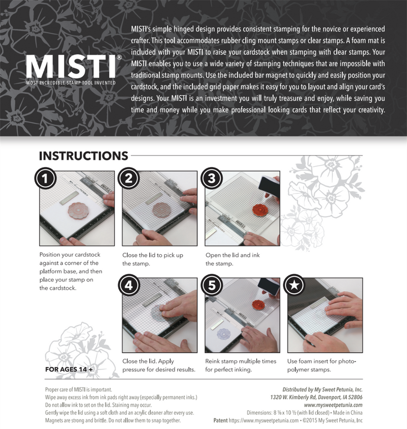 Black Original MISTI Laser Etched – MFT Stamps