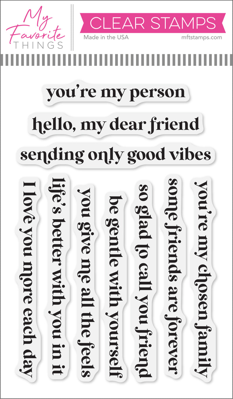 Essential Friendship Messages – MFT Stamps
