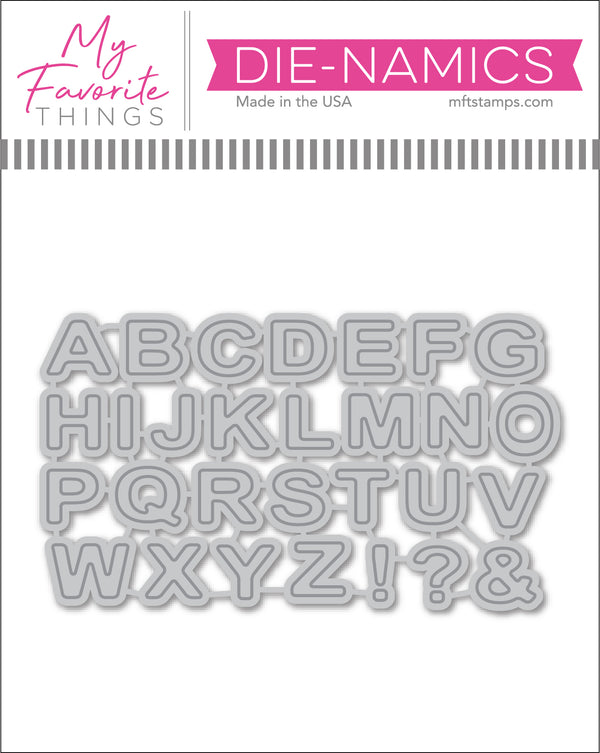 Bottle Cap Alphabet Die-namics