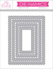 Stitched Pinking Edge Rectangle STAX Die-namics
