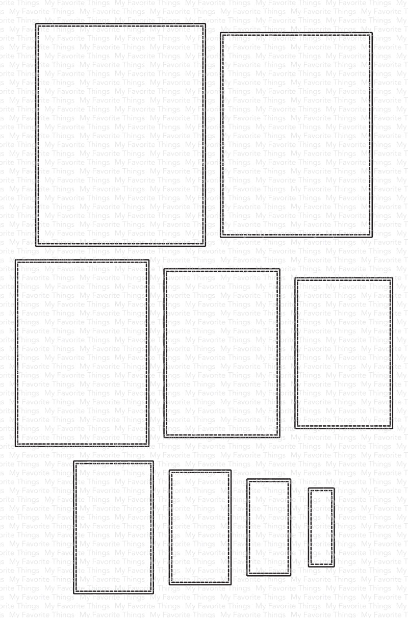 A2 Stitched Rectangle STAX Set 2 Die-namics