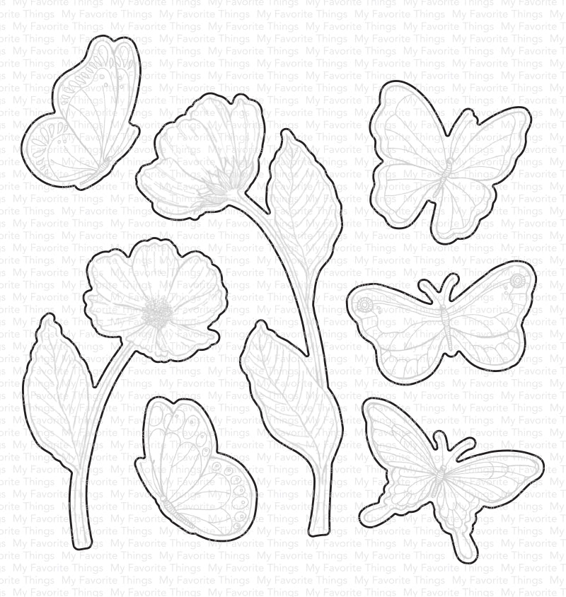 SY Butterflies and Blooms Die-namics