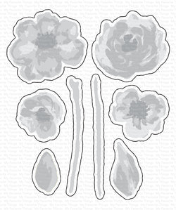 Watercolor Flowers Die-namics