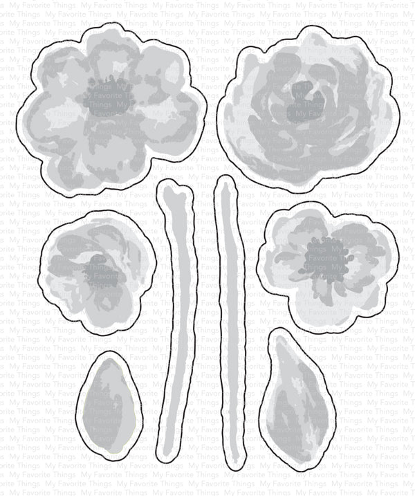 Watercolor Flowers Die-namics
