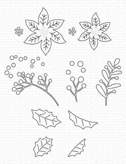 Winter Poinsettias Die-namics