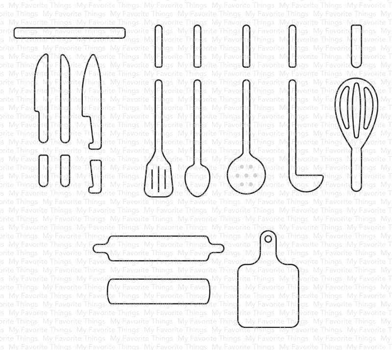 Kitchen tools poster by Miss Muns