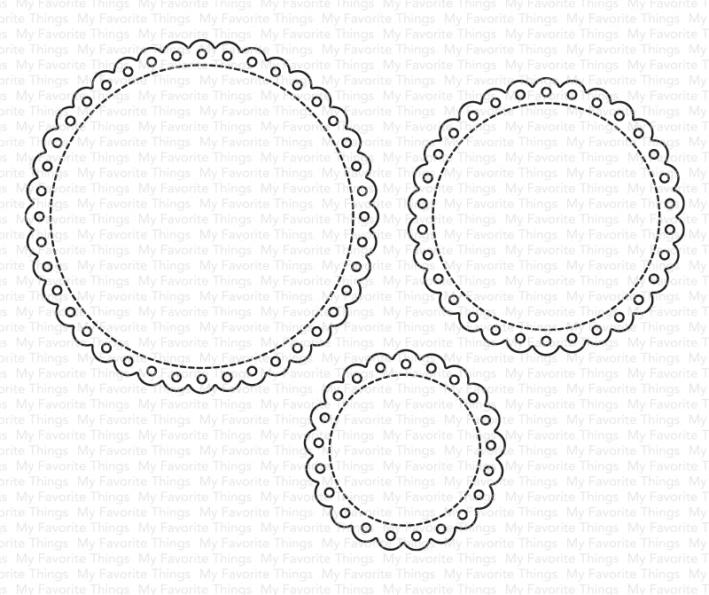 Stitched Eyelet Lace Circle STAX Die-namics