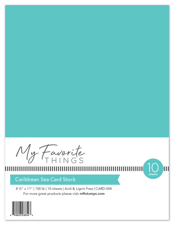 Caribbean Sea Card Stock