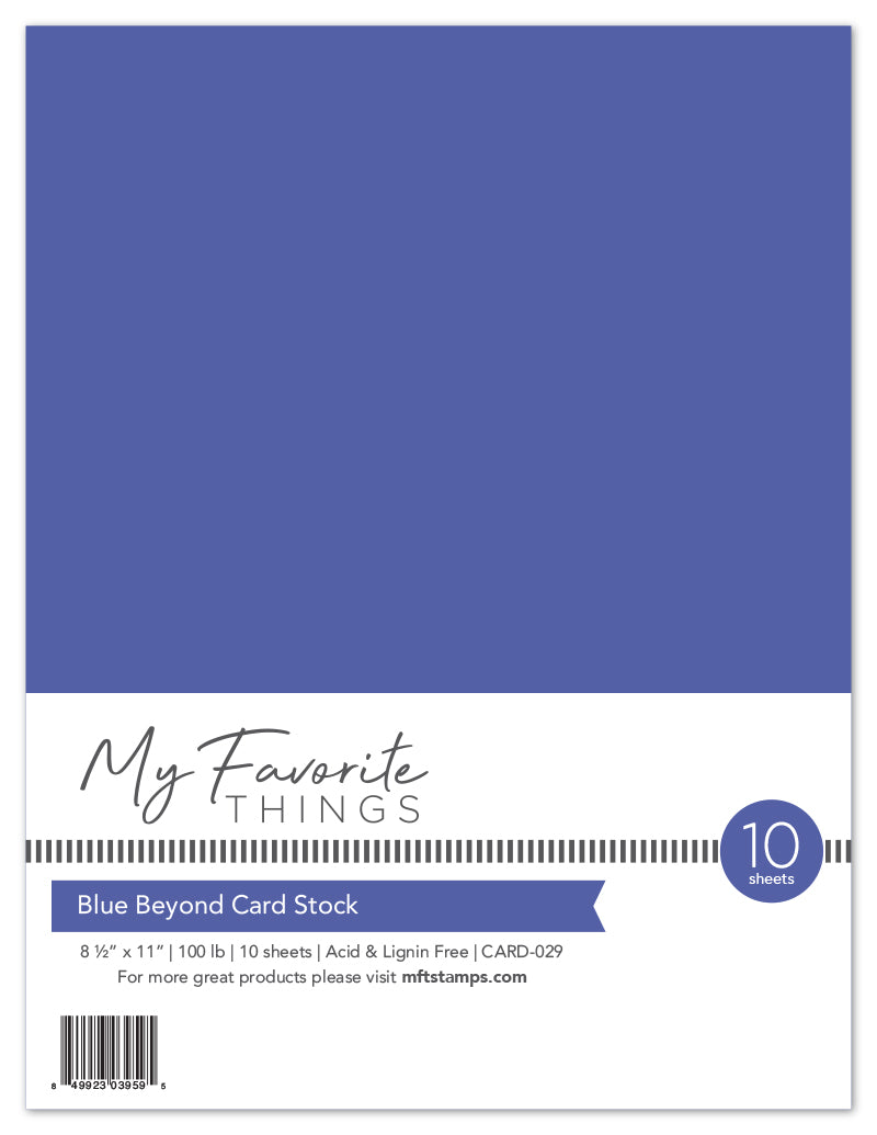 Blue Beyond Card Stock