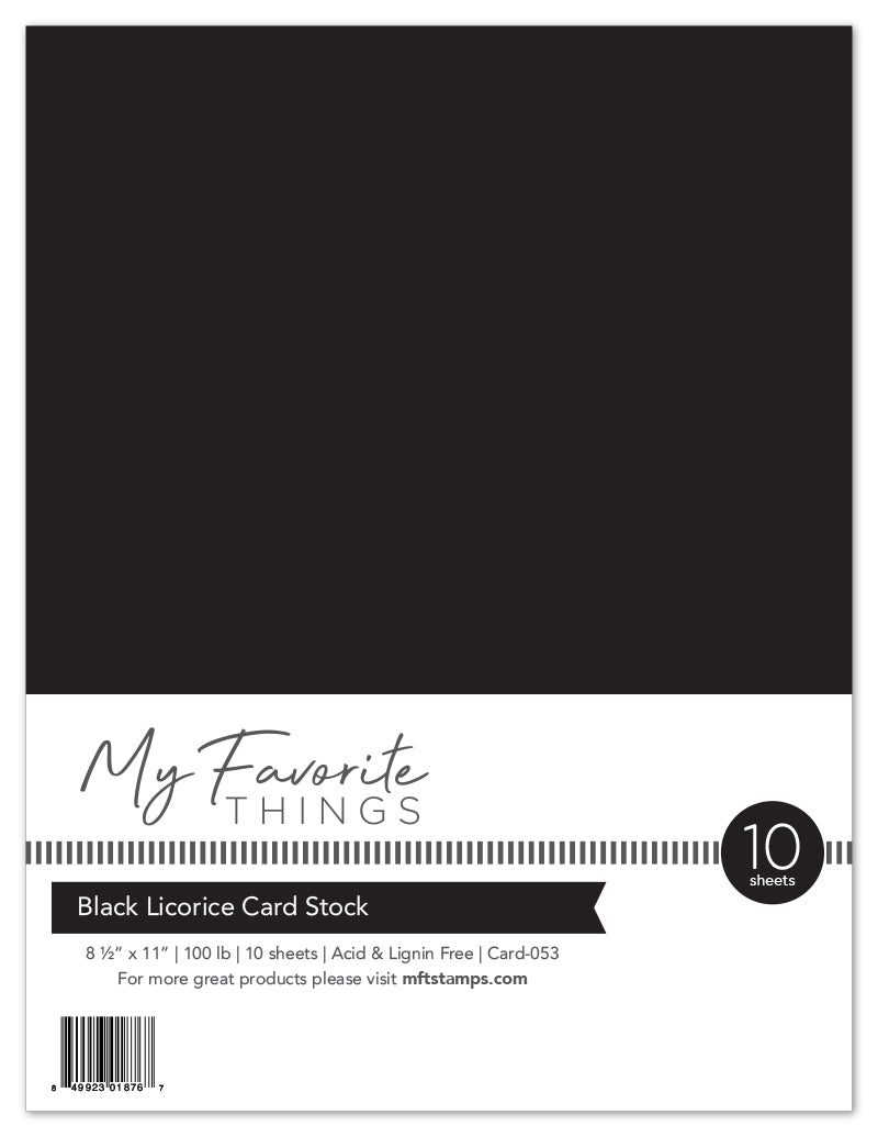 Black Licorice Card Stock