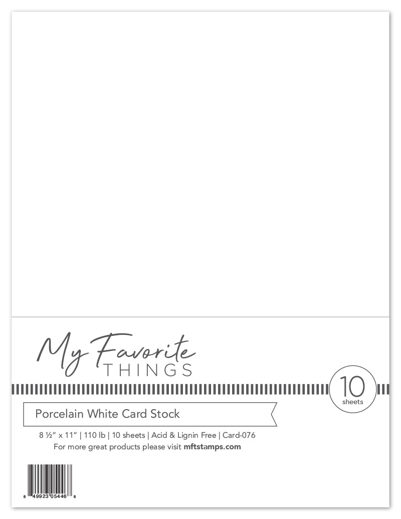 Porcelain White Card Stock