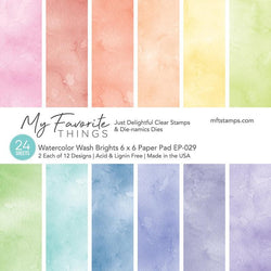 Watercolor Wash Brights Paper Pad