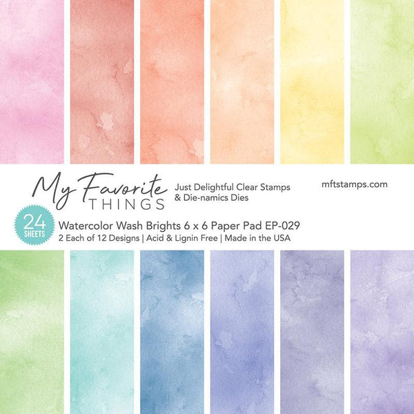 Watercolor Wash Brights Paper Pad