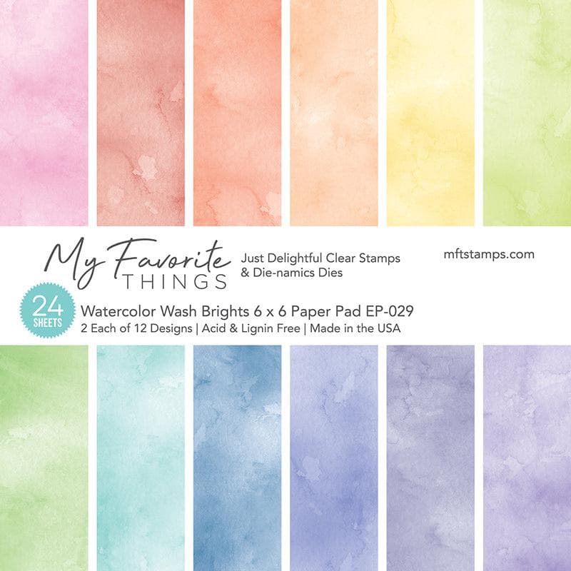 Watercolor Wash Brights Paper Pad