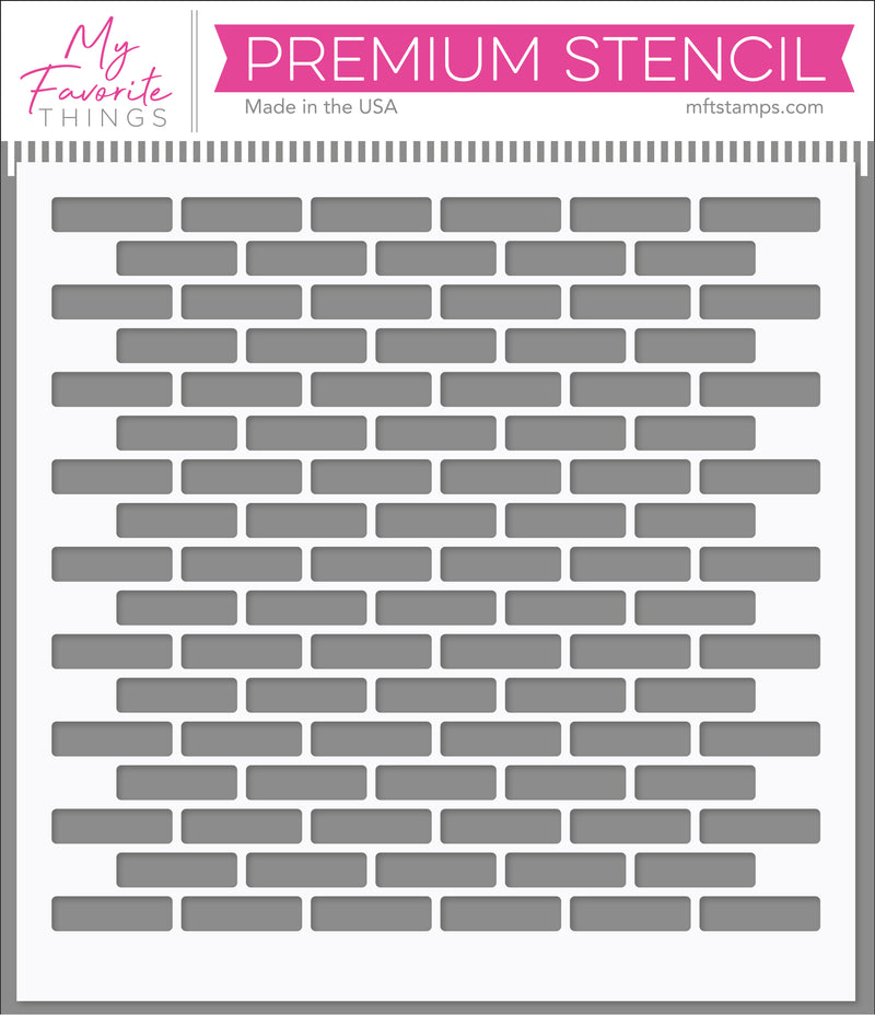 Small Brick Wall Stencil