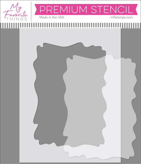 Watercolor Wash Rectangle Stencil