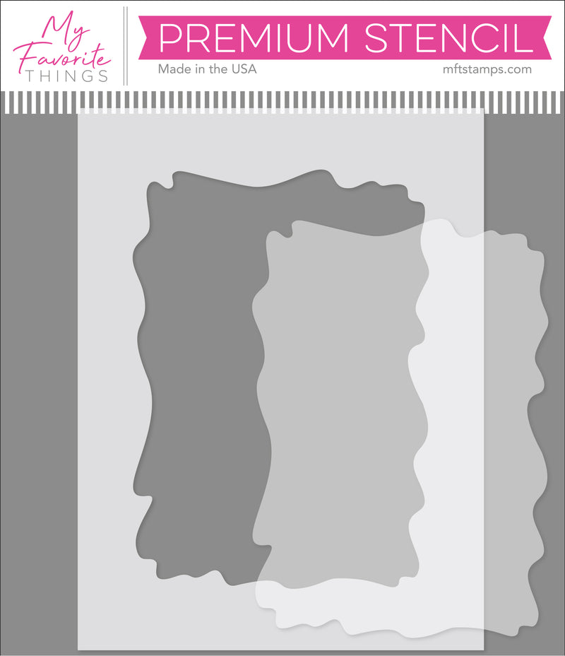 Watercolor Wash Rectangle Stencil