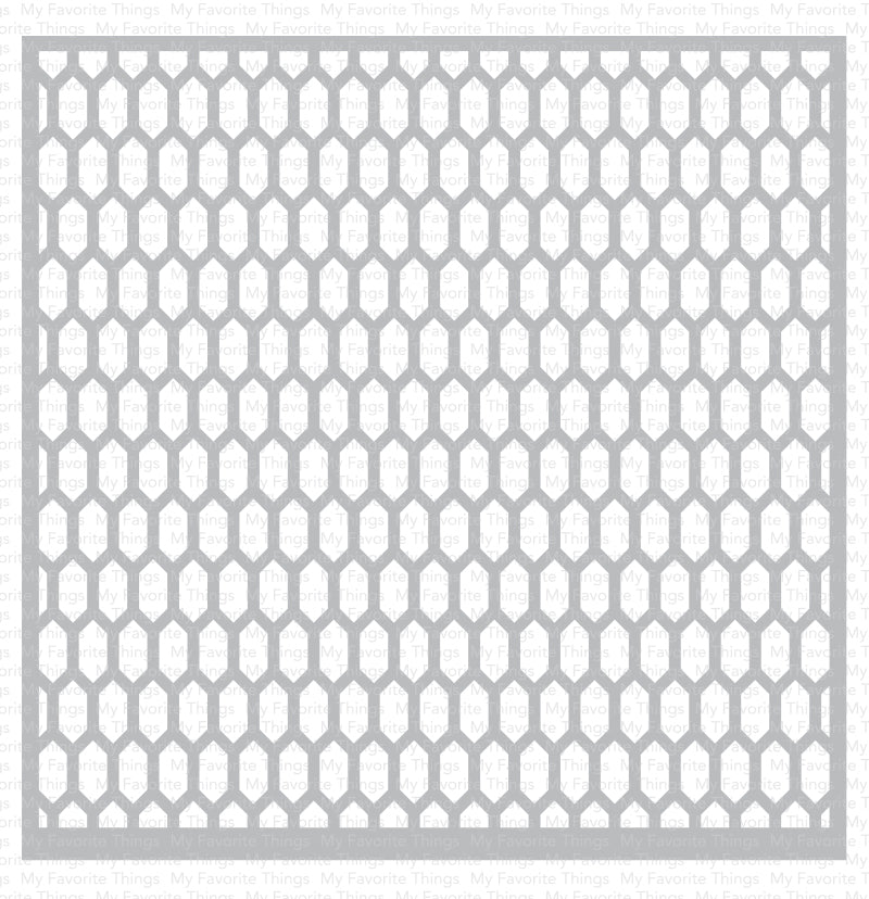 Happy Hexagons Stencil