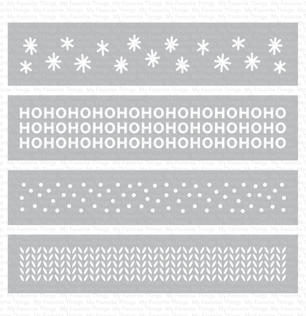 Winter Stencil Strips