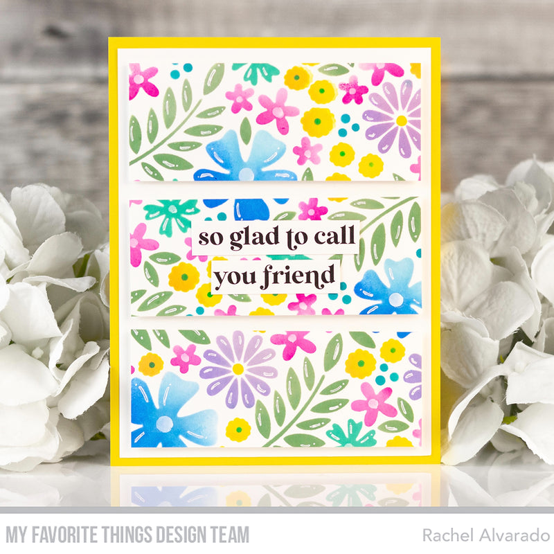 Friendly Flowers Stencil Set