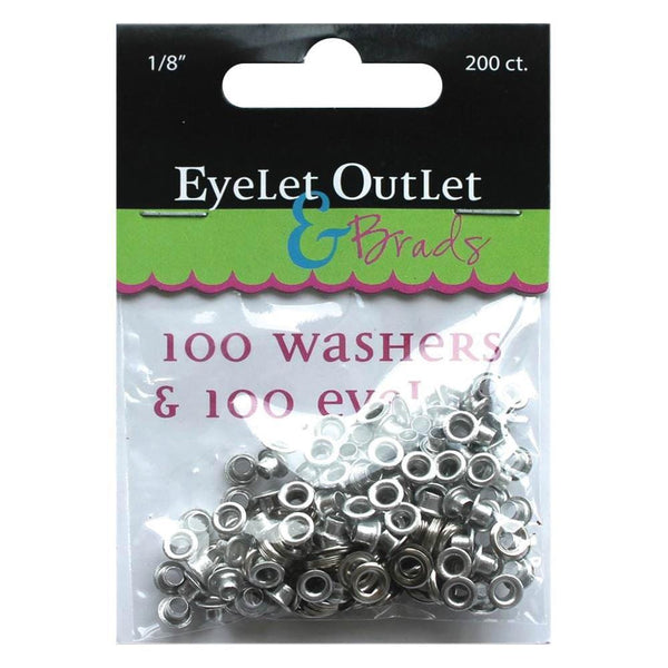 1/8" Silver Eyelets