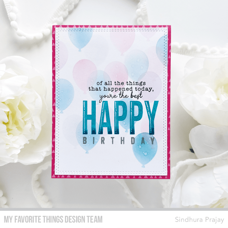 MFT - Happy Happy Happy Birthday Stamp Set - 849923034385