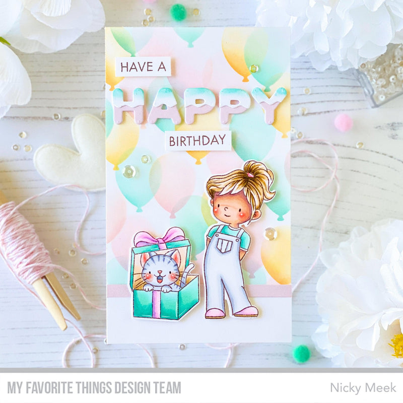 Purrfect Birthday Stamps