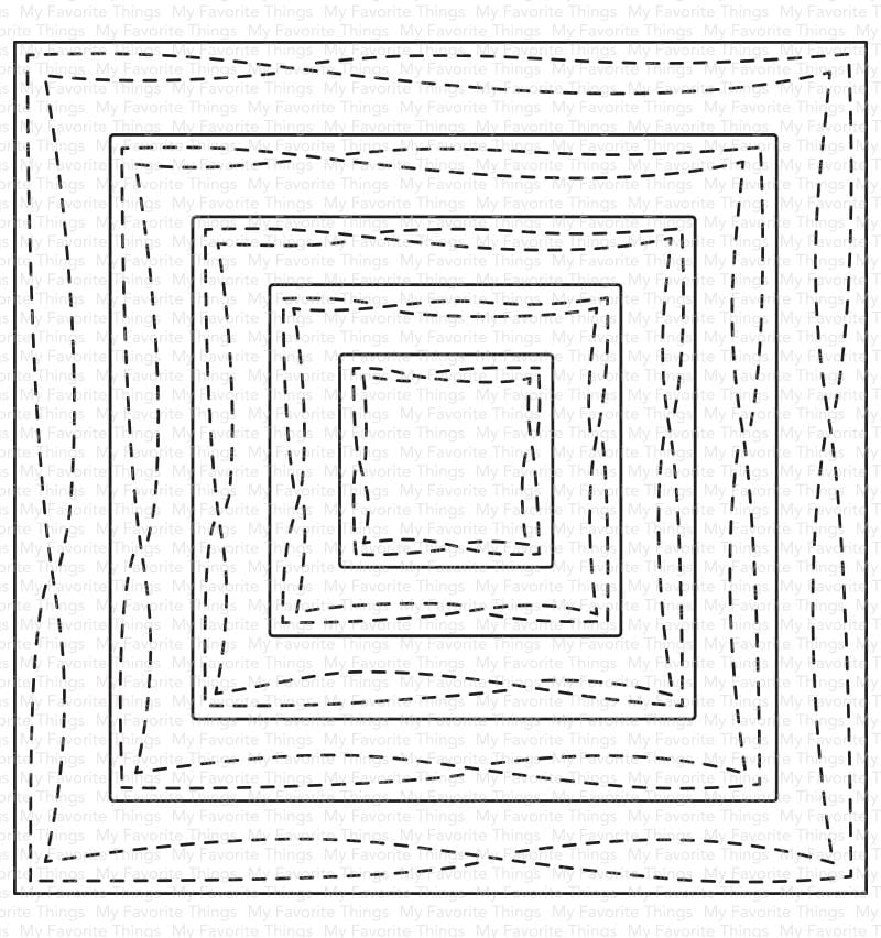 Wonky Stitched Square STAX Die-namics