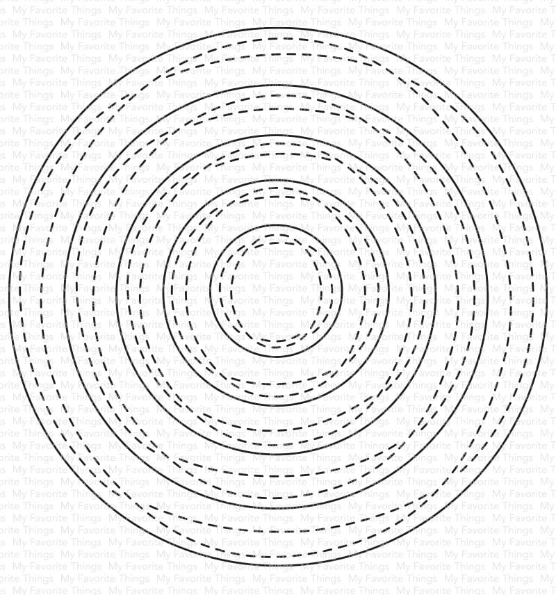 Wonky Stitched Circle STAX Die-namics