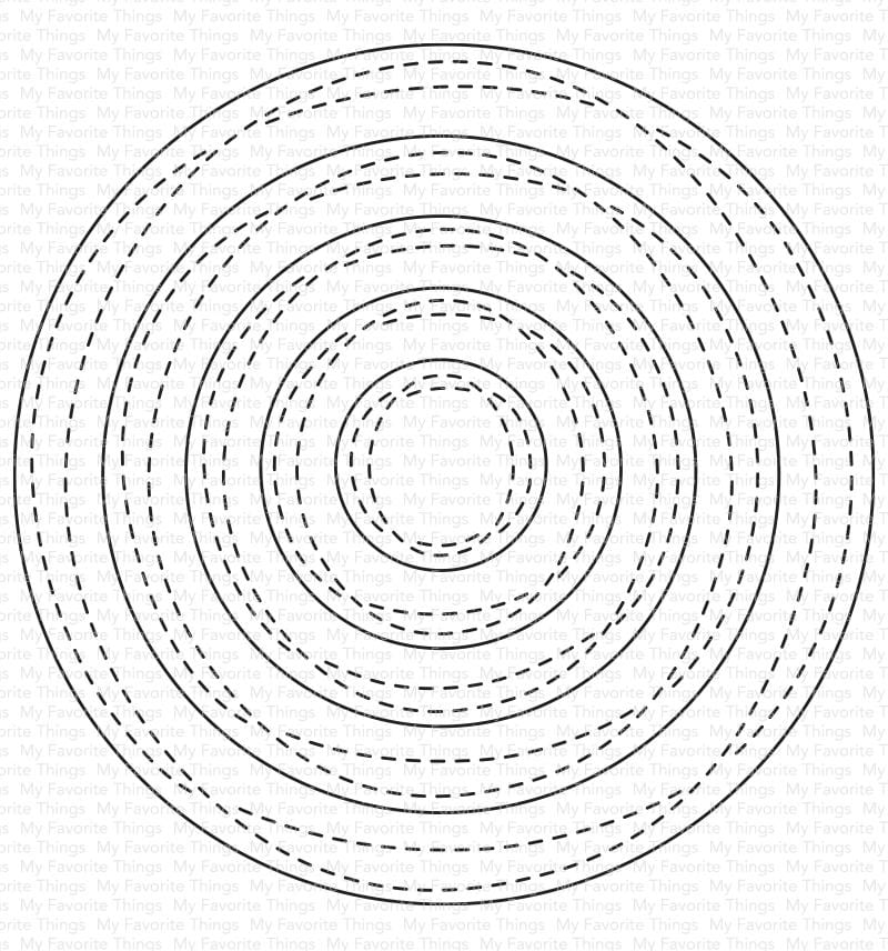 Wonky Stitched Circle STAX Die-namics