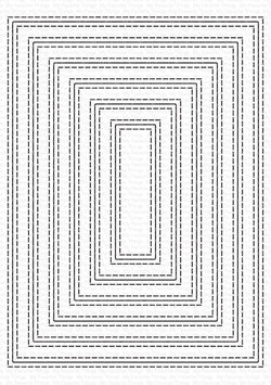 Inside & Out Stitched Rectangle STAX Die-namics