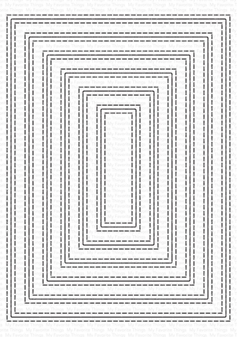 Inside & Out Stitched Rectangle STAX Die-namics