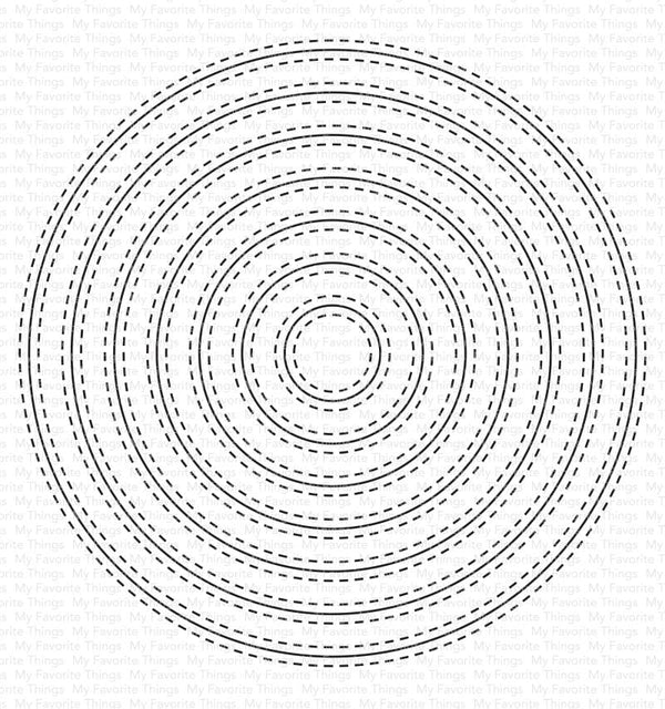 Inside & Out Stitched Circle STAX Die-namics