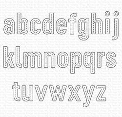 In Stitches Lowercase Alphabet Die-namics