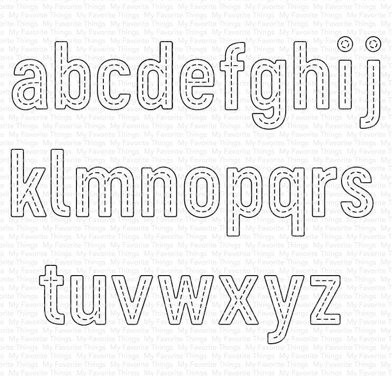In Stitches Lowercase Alphabet Die-namics