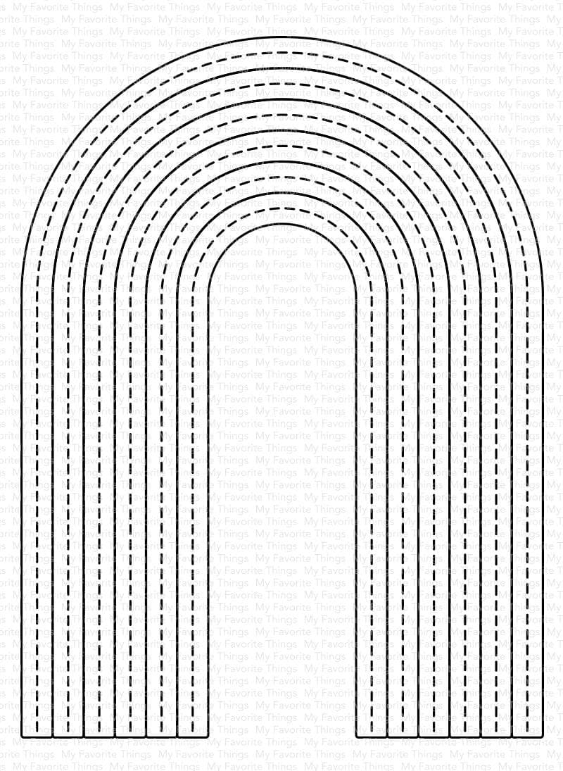 Stitched Tall Rainbow Die-namics
