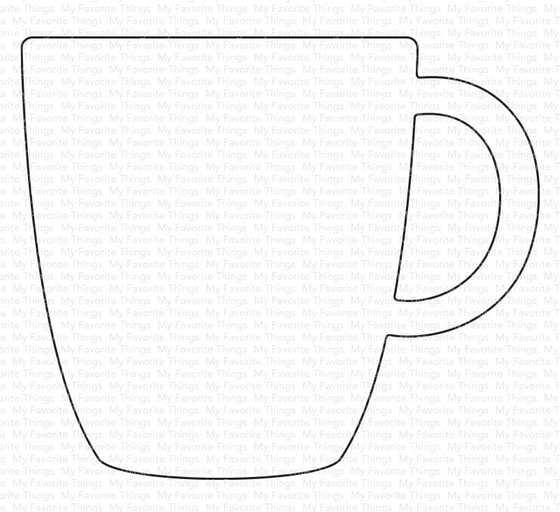 Coffee Cup Stencil - Great stencil of a coffee mug cup